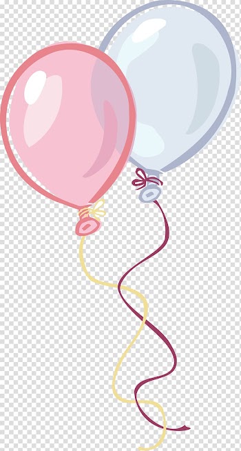 Pink and gray balloons graphics art, Balloon Birthday Party , Birthday Balloons transparent background PNG clipart