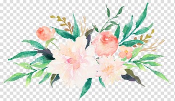 Pink and green flowers illustration, Wedding invitation Watercolor painting Flower Floral design , Colored watercolor flowers transparent background PNG clipart