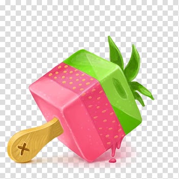 Pink and green ice cream , fruit, Box 19 Ice Cream Strawberry transparent background PNG clipart
