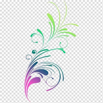 Pink and green leaf art, Graphic design Color gradient, Gradient colorful grass transparent background PNG clipart