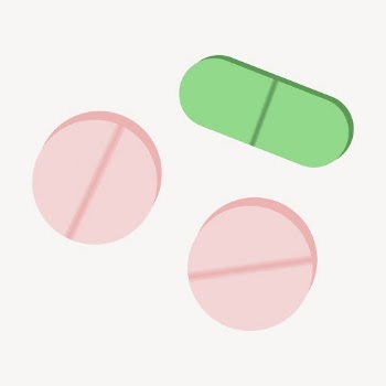Pink and green pills clipart, | Free PSD - rawpixel
