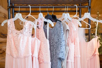 Pink And Grey Dresses Hanged 