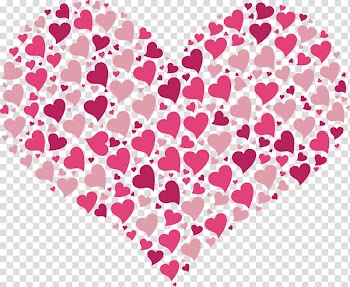 Pink and maroon heart illustration, Heart Full Of Little Hearts Pink transparent background PNG clipart