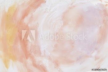 Pink and orange painted canvas