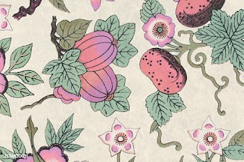 Pink and purple floral background design  | Free  illustration - 2335071