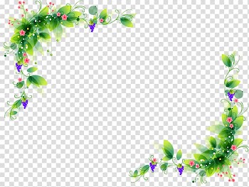 Pink and purple petaled flowers borders , Ornament Decorative arts , Leaves Border transparent background PNG clipart