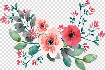 Pink and red flower illustration, Wedding invitation Flower Watercolor painting , Pink watercolor bouquet wedding invitation transparent background PNG clipart