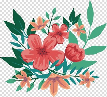 Pink and red flower , Wedding invitation Flower Paper, Watercolor Floral Shading transparent background PNG clipart