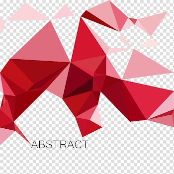 Pink and red geometric abstract illustration, Triangle, Irregular graphics red triangle transparent background PNG clipart