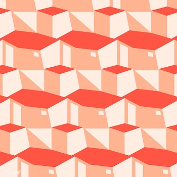 Pink and red geometrical pattern vector | Free  vector - 2258150