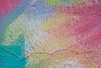 Pink And Teal Painted Surface