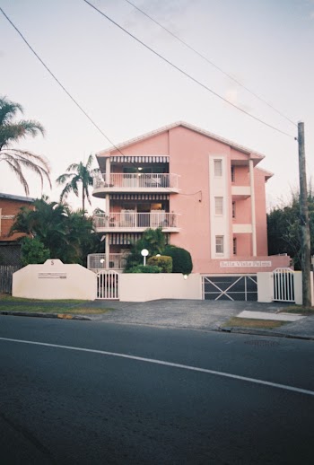 Pink and White 3-storey House Photo