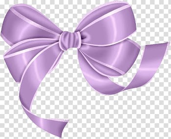 Pink and white bow tie illustration, Purple Ribbon , Gift Bow Ribbon transparent background PNG clipart