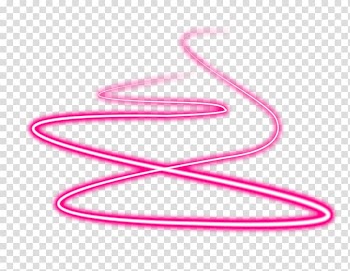 Pink and white curve line, Neon lighting Neon lighting Neon Lights, *2* transparent background PNG clipart