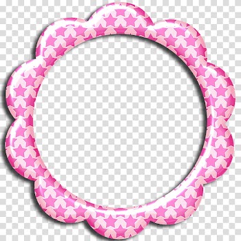 Pink and white frame illustration transparent background PNG clipart
