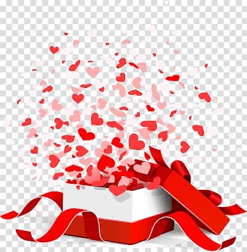 Pink and white gift box illustration, Gift Valentine's Day , Valentine's Day Gift petals transparent background PNG clipart