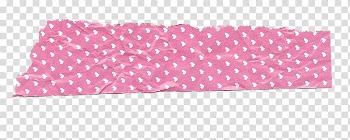 , pink and white heart print cloth transparent background PNG clipart