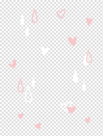 Pink and white hearts illustration, Pink heart background decoration transparent background PNG clipart