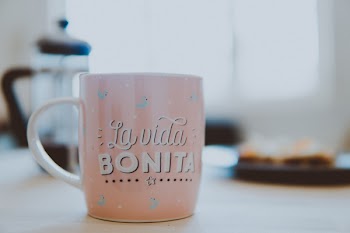 Pink And White Mug