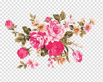 Pink and white petaled flowers , Flower Garden roses , Peony transparent background PNG clipart