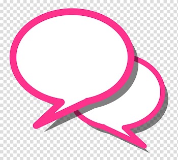 Pink and white speech balloons , Naresh Yadav Conversation Speech balloon, Speech Bubble transparent background PNG clipart