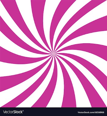 Pink and white spiral design background vector image