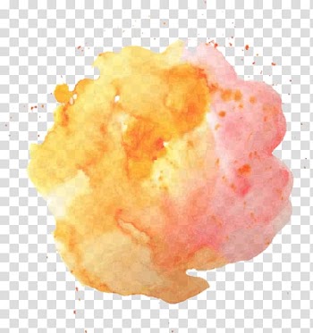 Pink and yellow graphic art, Watercolor painting Abstract art, watercolor splash transparent background PNG clipart