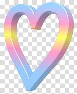 , pink and yellow heart illustration transparent background PNG clipart