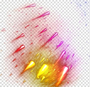 Pink and yellow line , Light Elements, Hong Kong Google Meteor, Cool colored background meteor transparent background PNG clipart