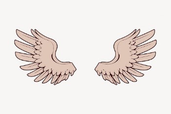 Pink angel wings clipart illustration | Free Vector - rawpixel