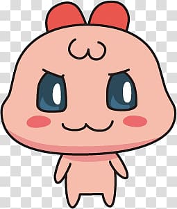 Pink animal cartoon , Atsuatsutchi transparent background PNG clipart