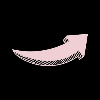 Pink arrow doodle illustration, hand | Free Vector - rawpixel