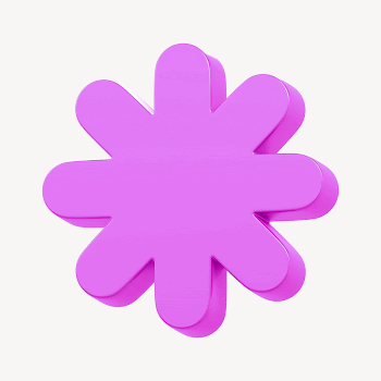 Pink asterisk, 3D rendering design | Free Photo - rawpixel