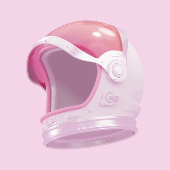 Pink astronaut helmet, 3D rendering | Free Photo - rawpixel