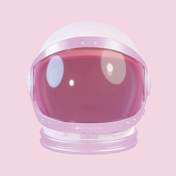 Pink astronaut helmet, 3D rendering | Free Photo - rawpixel