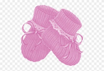 Pink Baby Booties Clipart - Baby Booties Png Clipart