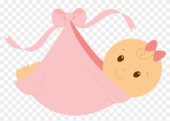 Pink Baby Dress Clipart - Baby Girl Shower Clip Art