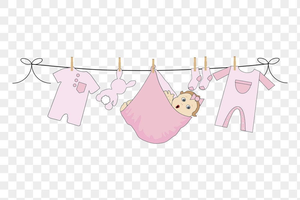 Pink baby png clothes sticker, | Free PNG - rawpixel