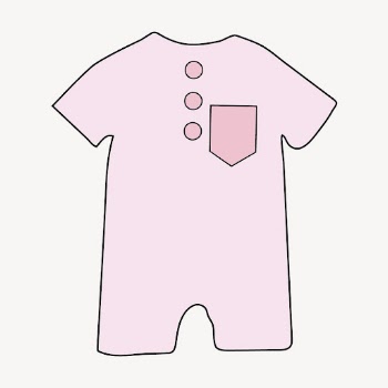 Pink baby romper clipart, kids | Free PSD - rawpixel