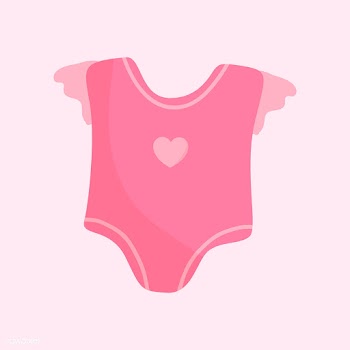 Pink baby romper vector | Free stock vector - 544585