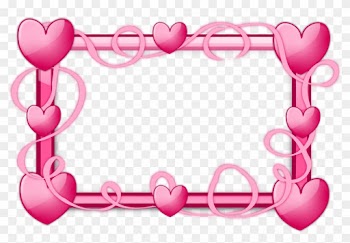 Pink Baby Shower Borders For Kids - Heart Frames