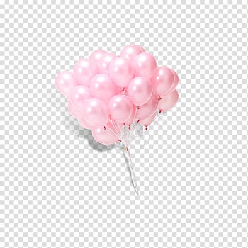 Pink Balloon Designer, Floating Balloon transparent background PNG clipart