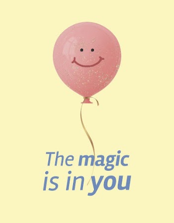 Pink balloon flyer template, positive | Free Vector Template - rawpixel