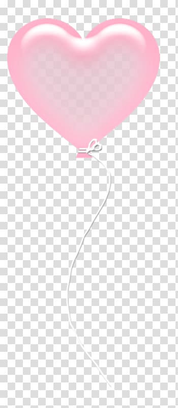 Pink balloon , Heart Balloon Pink, Heart-shaped balloon transparent background PNG clipart