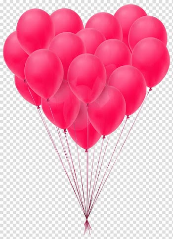 Pink balloon illustration, Valentine's Day Heart , Valentine's Day Balloons transparent background PNG clipart