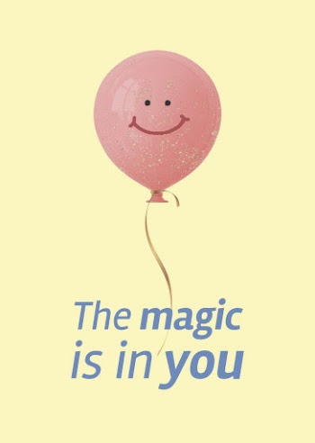 Pink balloon poster template, positive | Free Vector Template - rawpixel