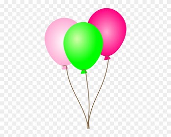 Pink Balloons Clipart Free Images - Pink And Green Balloons