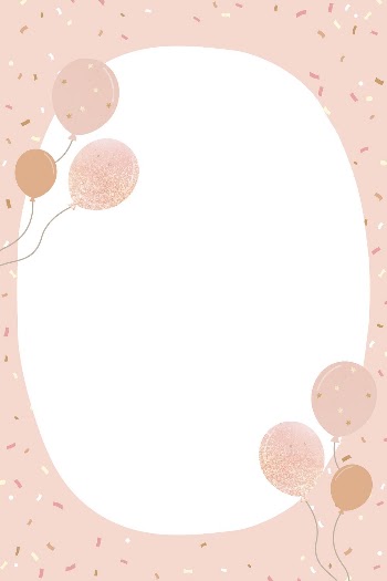 Pink balloons frame background, party | Free Vector - rawpixel