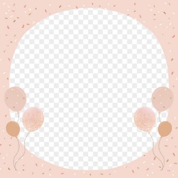 Pink balloons png frame background, | Free PNG - rawpixel