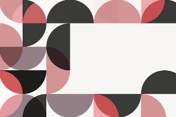 Pink Bauhaus border background, beige | Free Vector - rawpixel